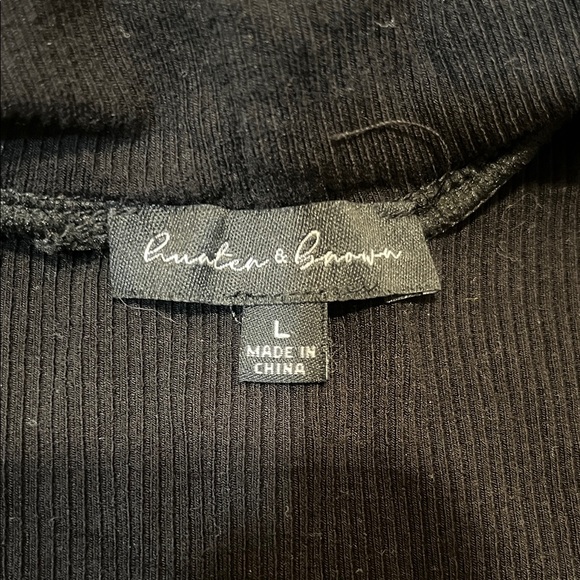 Long Sleeve Black Turtleneck Top - Picture 2 of 3